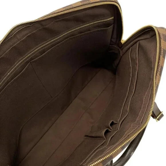 LOUIS VUITTON Porte Documents Voyage N41124 Ebene Damier RI2154 Business Bag - Picture 7 of 14